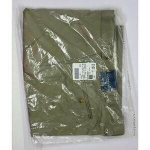 Lands End Plain Front Traditional Front Olive Size 38 Chinos New Sealed